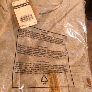 Carhartt grey pocket T-shirt Mens XL TALL